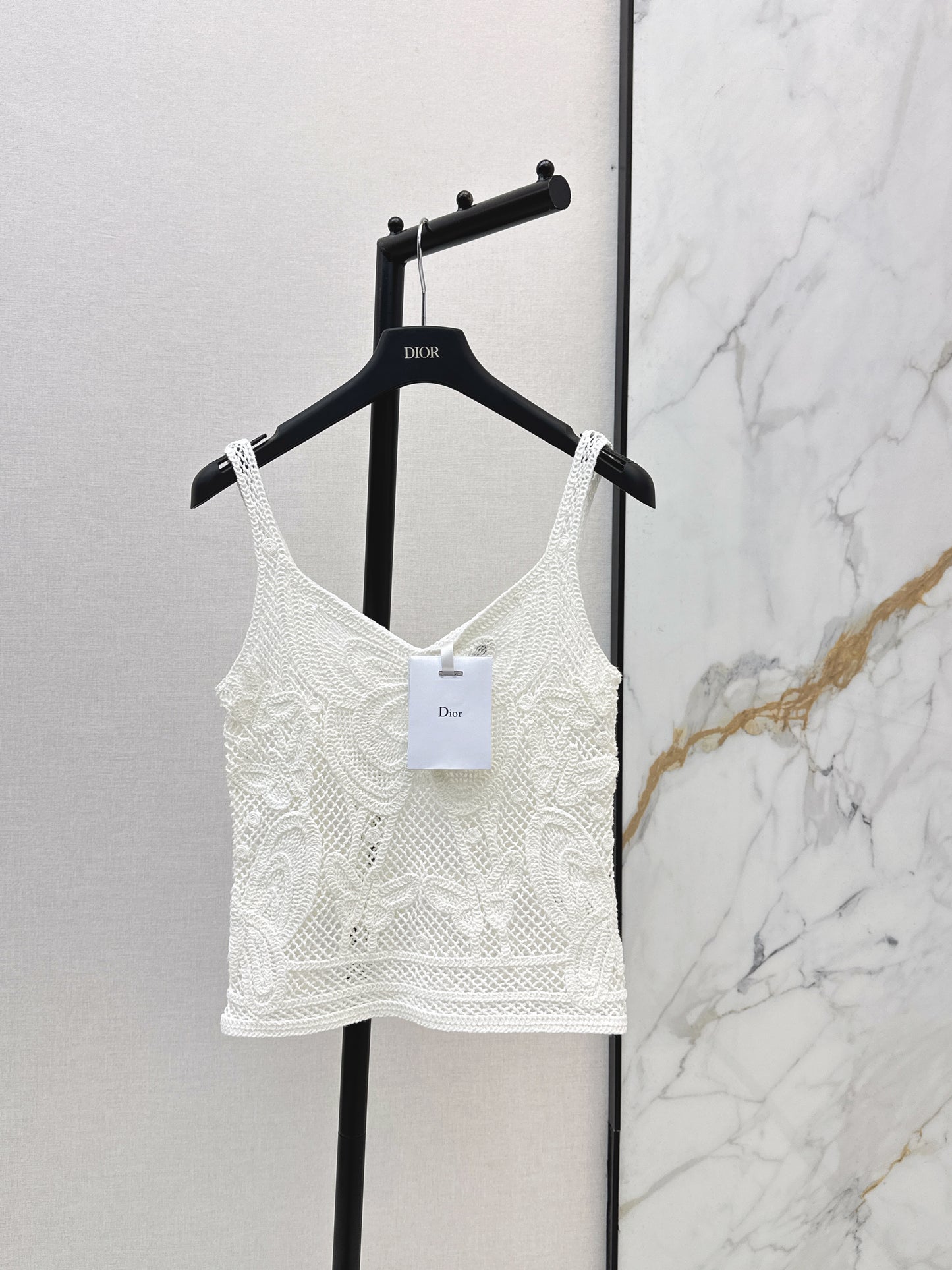 26ss Butterfly Crochet Vest