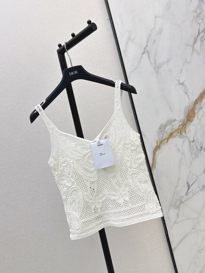 26ss Butterfly Crochet Vest