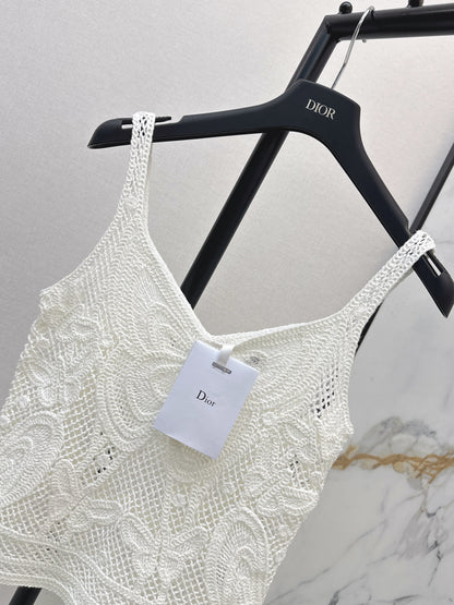 26ss Butterfly Crochet Vest