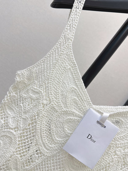 26ss Butterfly Crochet Vest