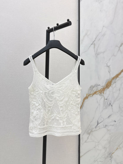 26ss Butterfly Crochet Vest