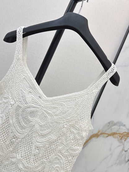 26ss Butterfly Crochet Vest