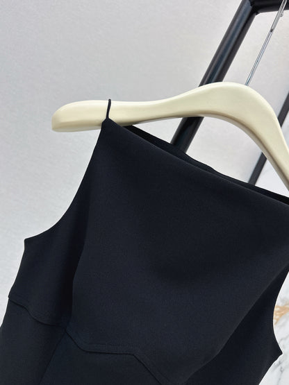 26ss One-shoulder halter dress