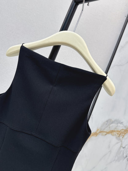 26ss One-shoulder halter dress