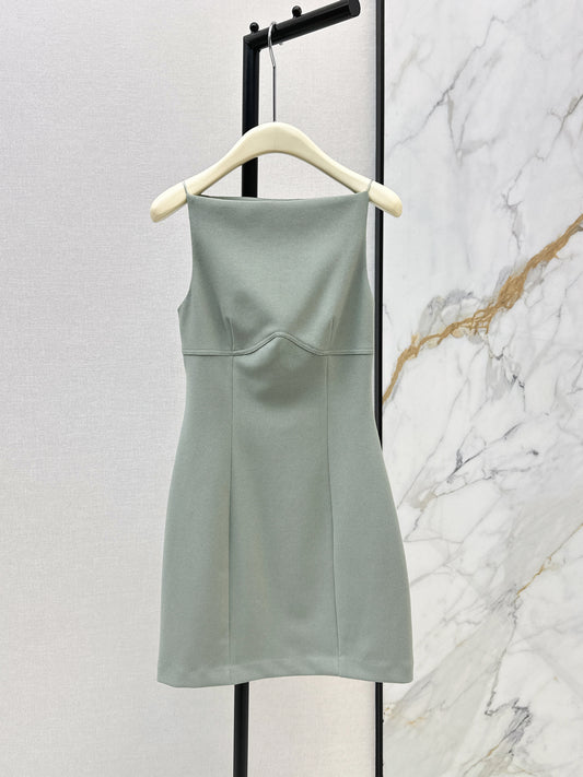26ss One-shoulder halter dress