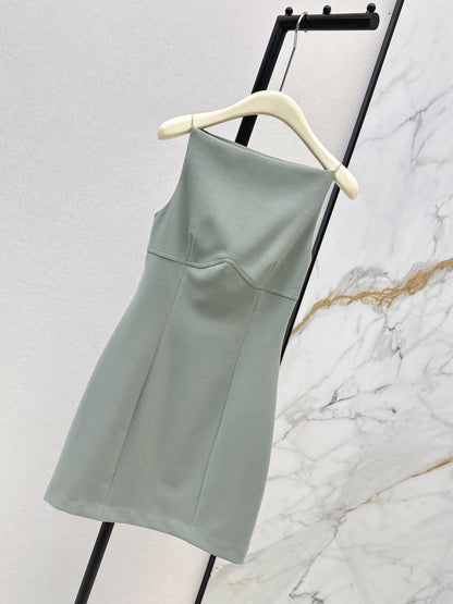 26ss One-shoulder halter dress