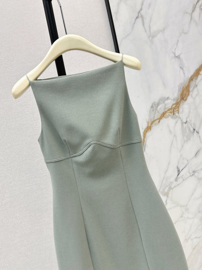 26ss One-shoulder halter dress