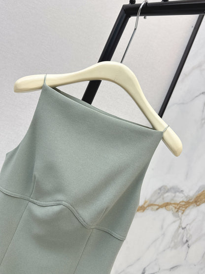 26ss One-shoulder halter dress