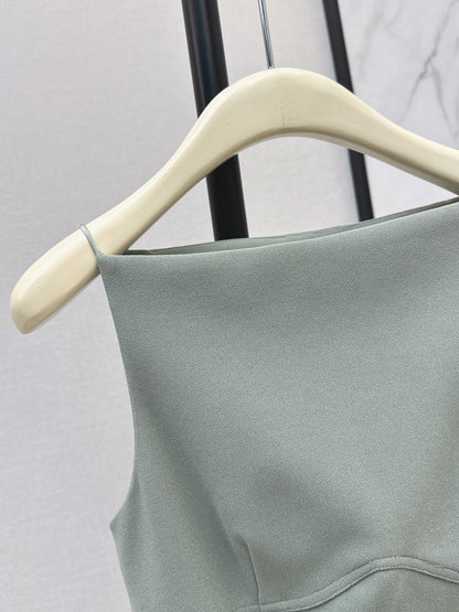 26ss One-shoulder halter dress
