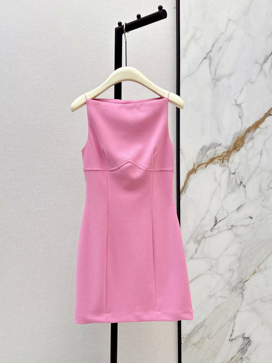 26ss One-shoulder halter dress