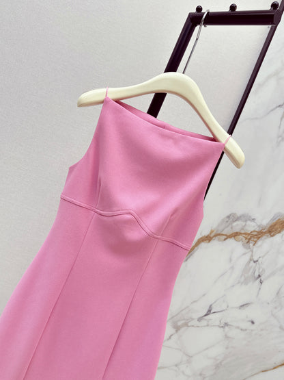 26ss One-shoulder halter dress
