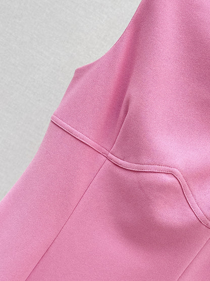 26ss One-shoulder halter dress