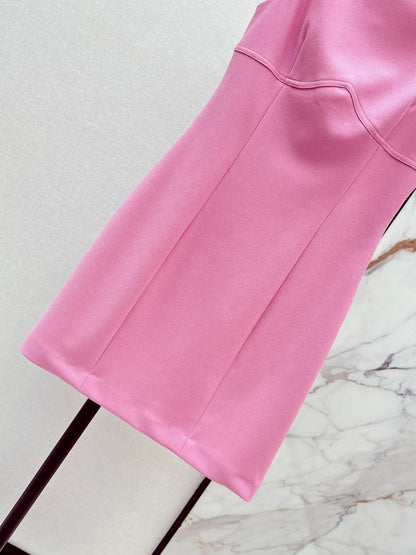 26ss One-shoulder halter dress
