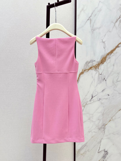 26ss One-shoulder halter dress