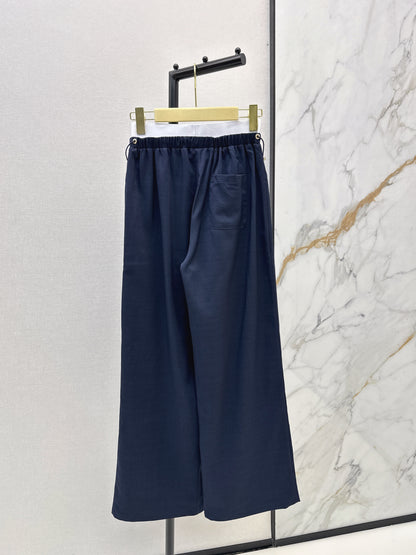 26ss Double-waisted wide-leg cargo pants