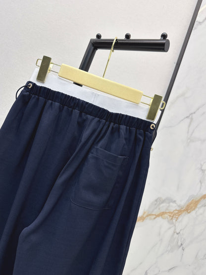 26ss Double-waisted wide-leg cargo pants