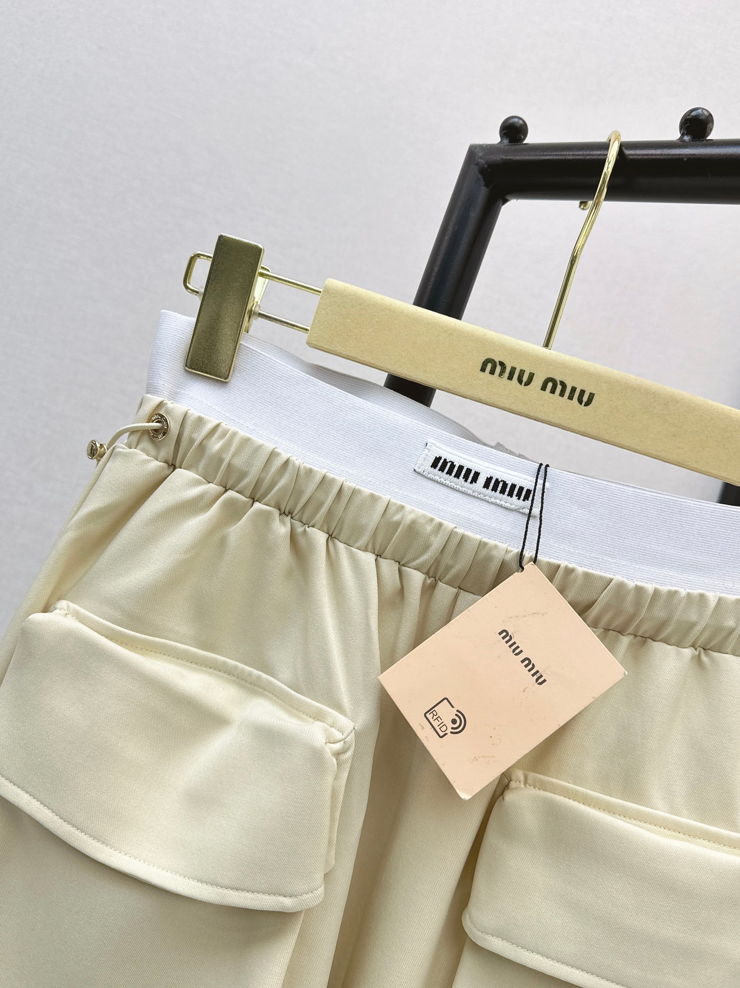 26ss Double-waisted wide-leg cargo pants