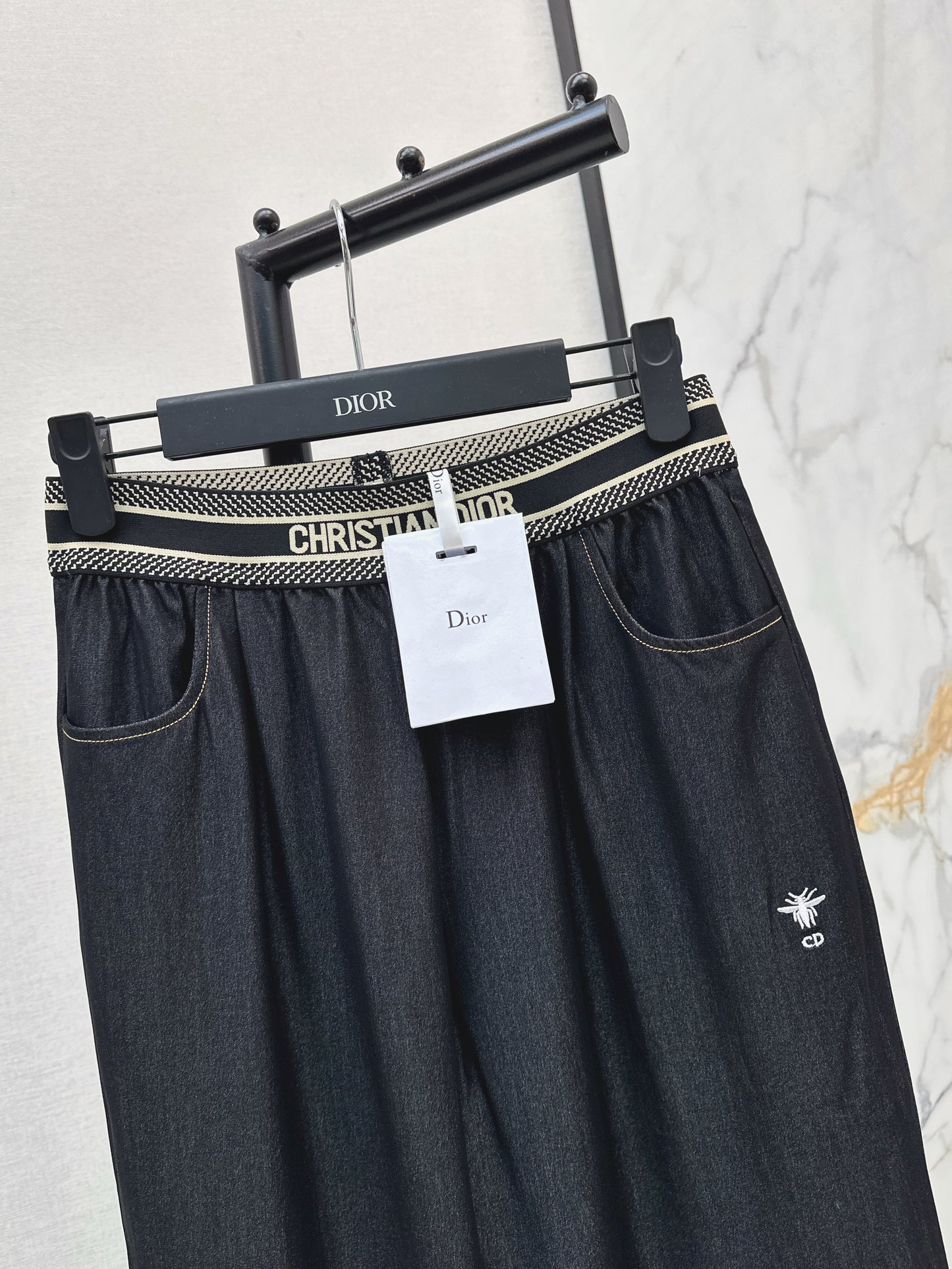 26ss High-Waist Wide-Leg Tencel Denim Pants