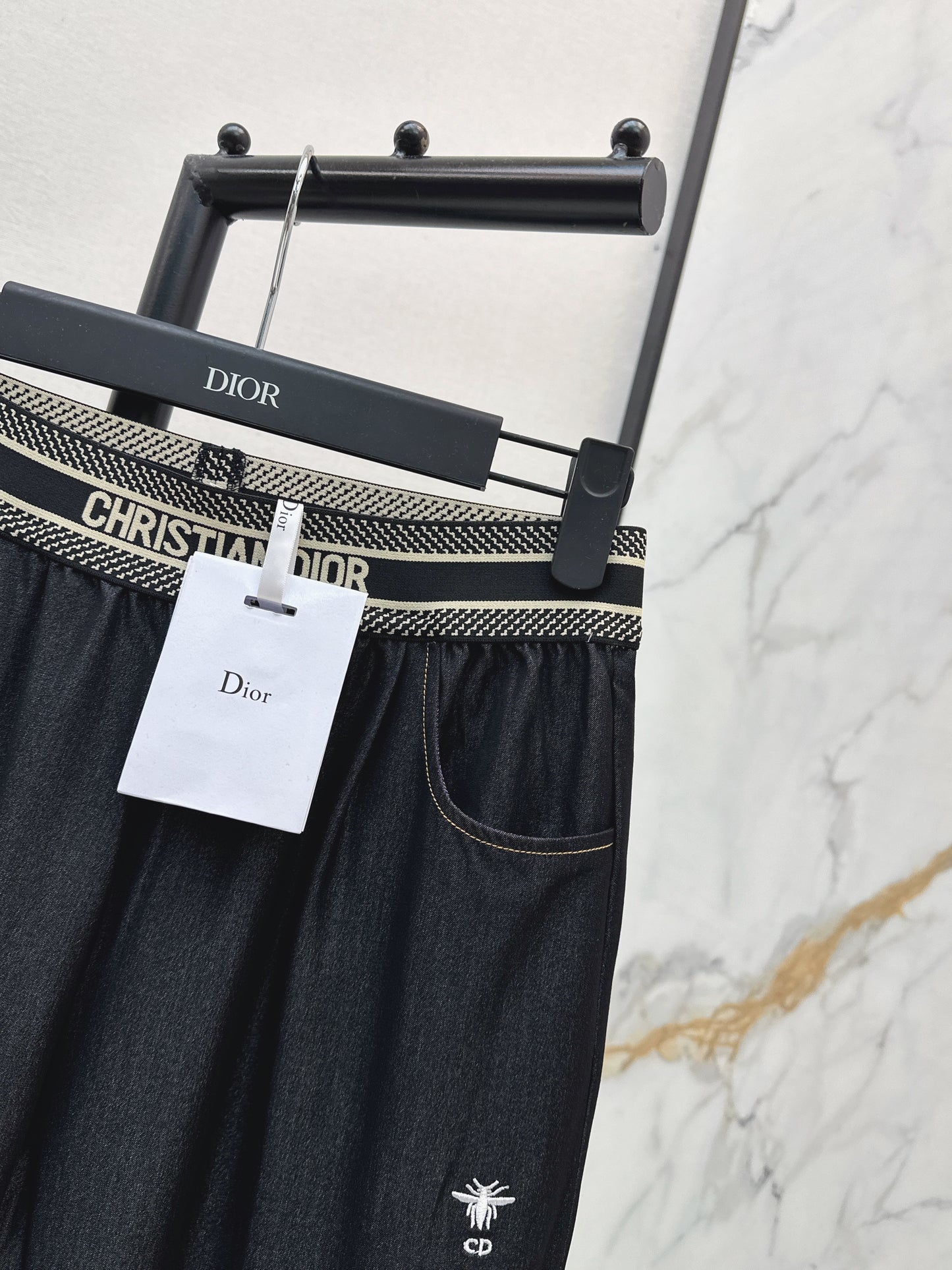 26ss High-Waist Wide-Leg Tencel Denim Pants
