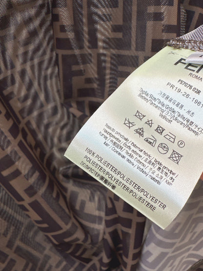26ss Monogram Mesh Short-Sleeve Top