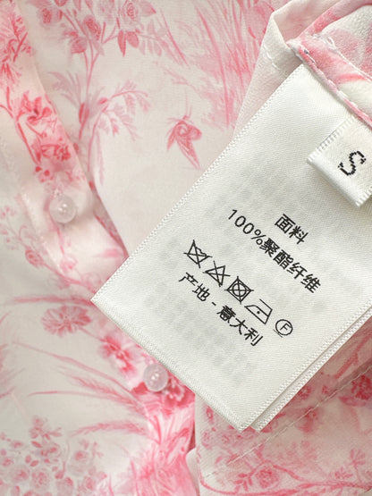 26ss Jungle Print Dress Shirt