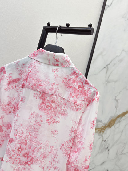 26ss Jungle Print Dress Shirt