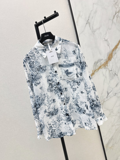 26ss Jungle Print Dress Shirt
