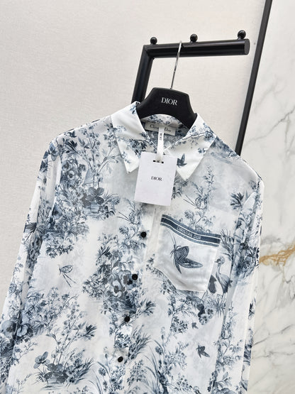 26ss Jungle Print Dress Shirt