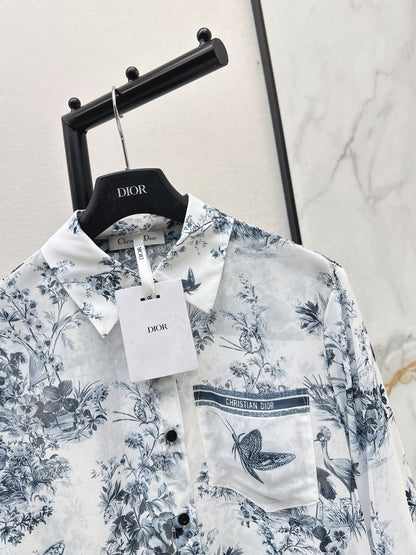 26ss Jungle Print Dress Shirt
