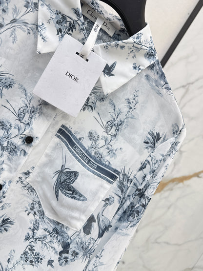 26ss Jungle Print Dress Shirt