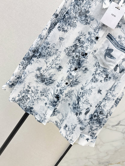 26ss Jungle Print Dress Shirt