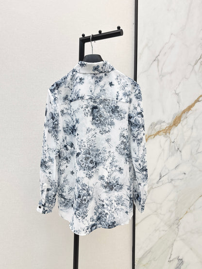 26ss Jungle Print Dress Shirt