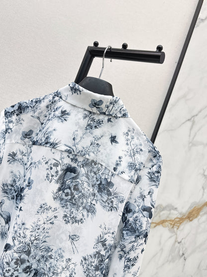 26ss Jungle Print Dress Shirt