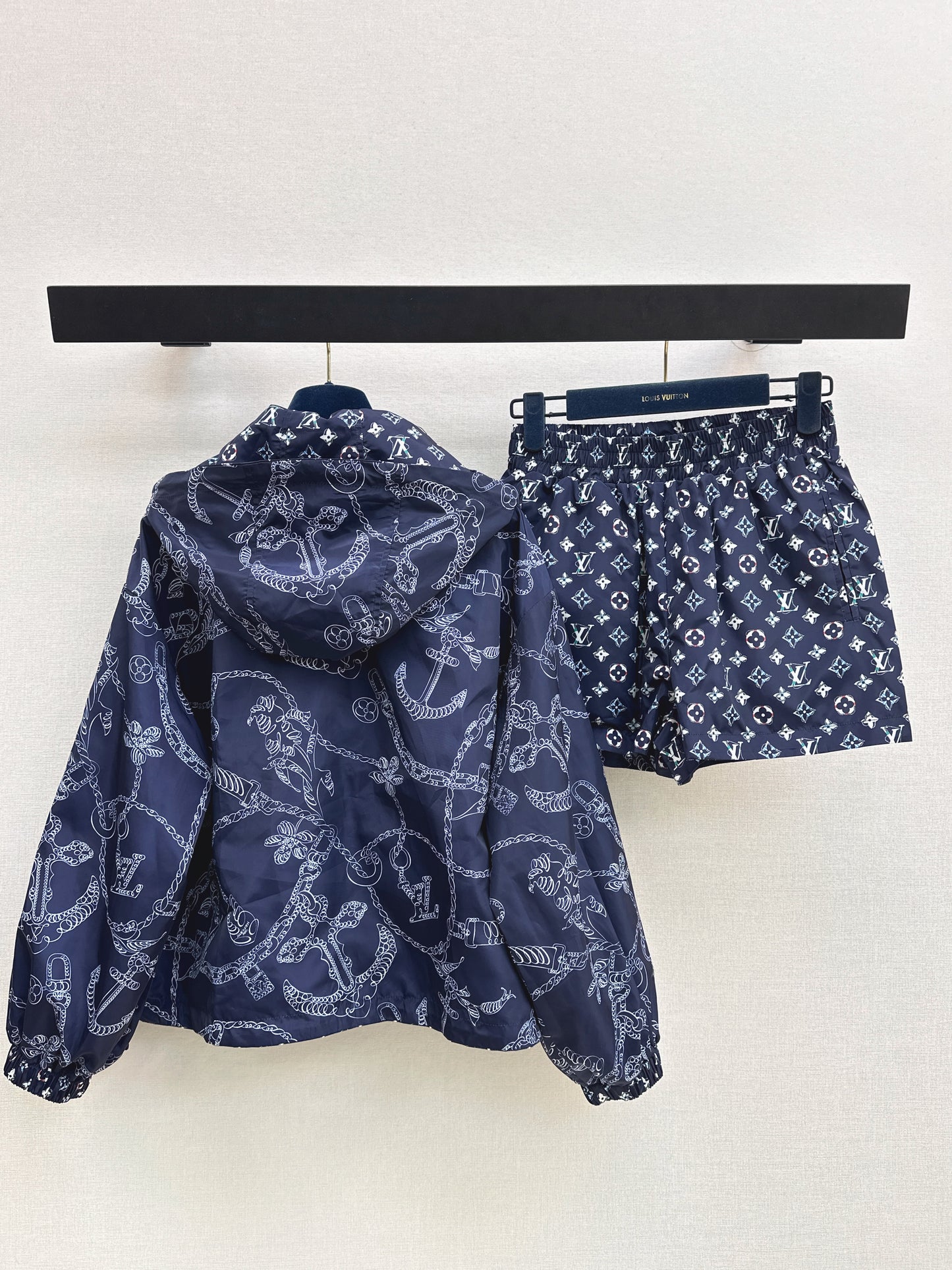 26ss Reversible Hoodie Jacket with Elastic Waist Shorts