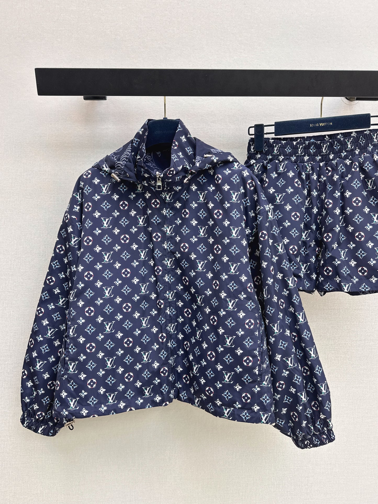 26ss Reversible Hoodie Jacket with Elastic Waist Shorts