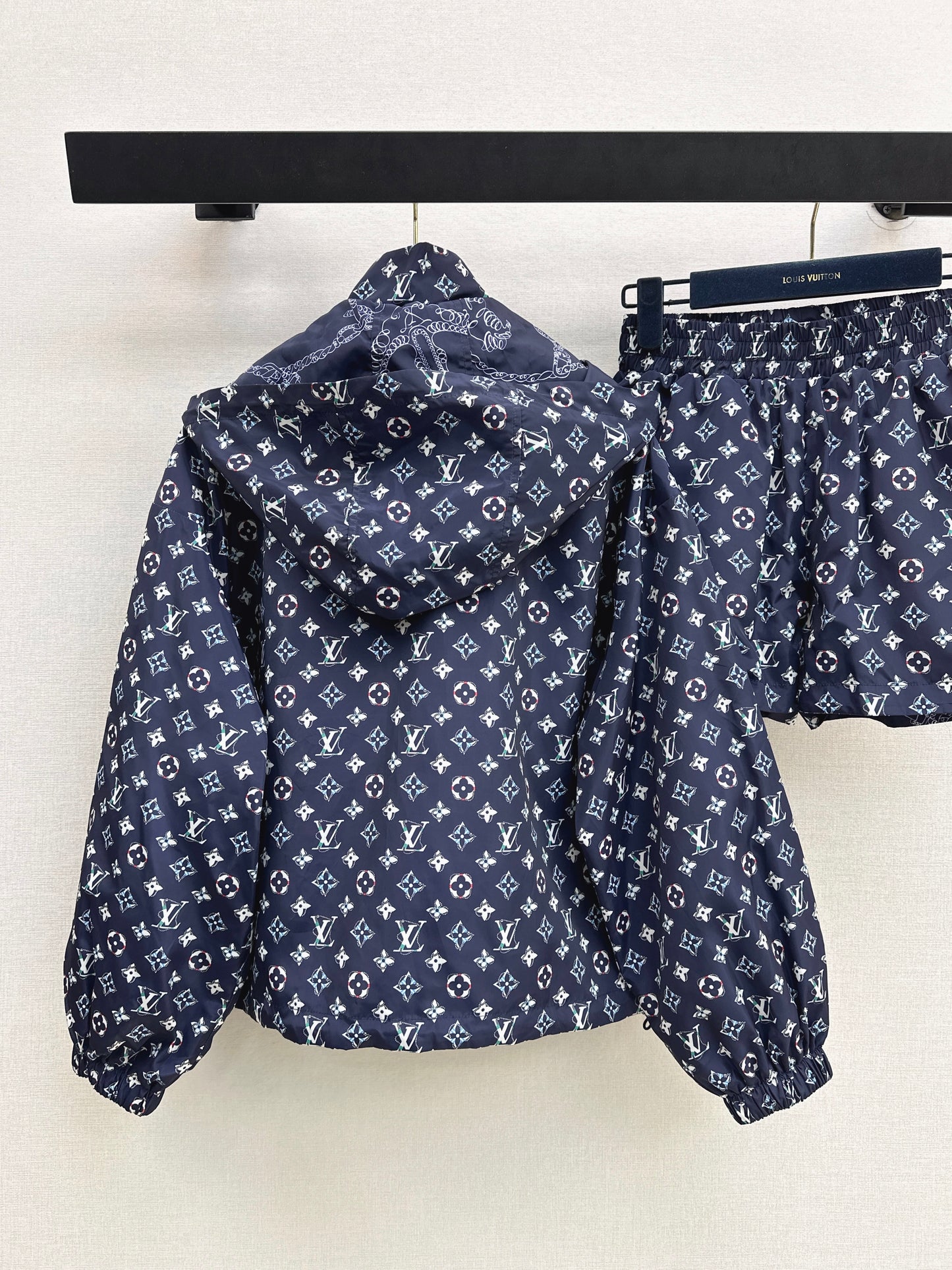 26ss Reversible Hoodie Jacket with Elastic Waist Shorts