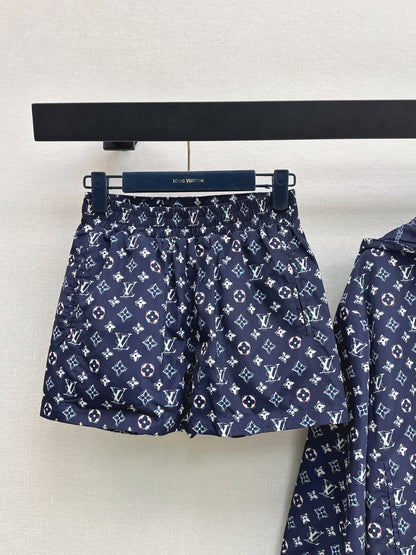 26ss Reversible Hoodie Jacket with Elastic Waist Shorts