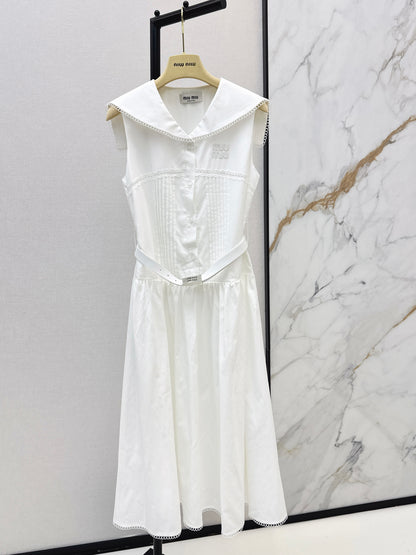 26ss College-style long dress