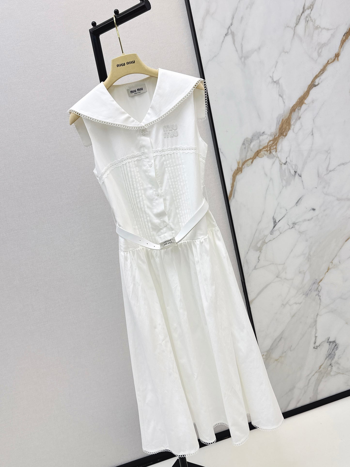 26ss College-style long dress