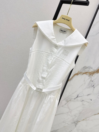 26ss College-style long dress