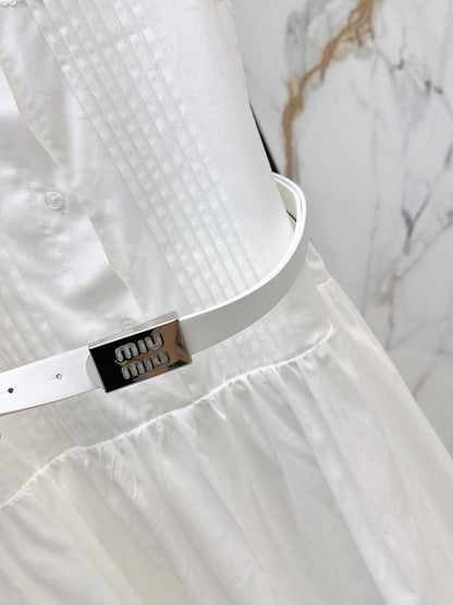 26ss College-style long dress