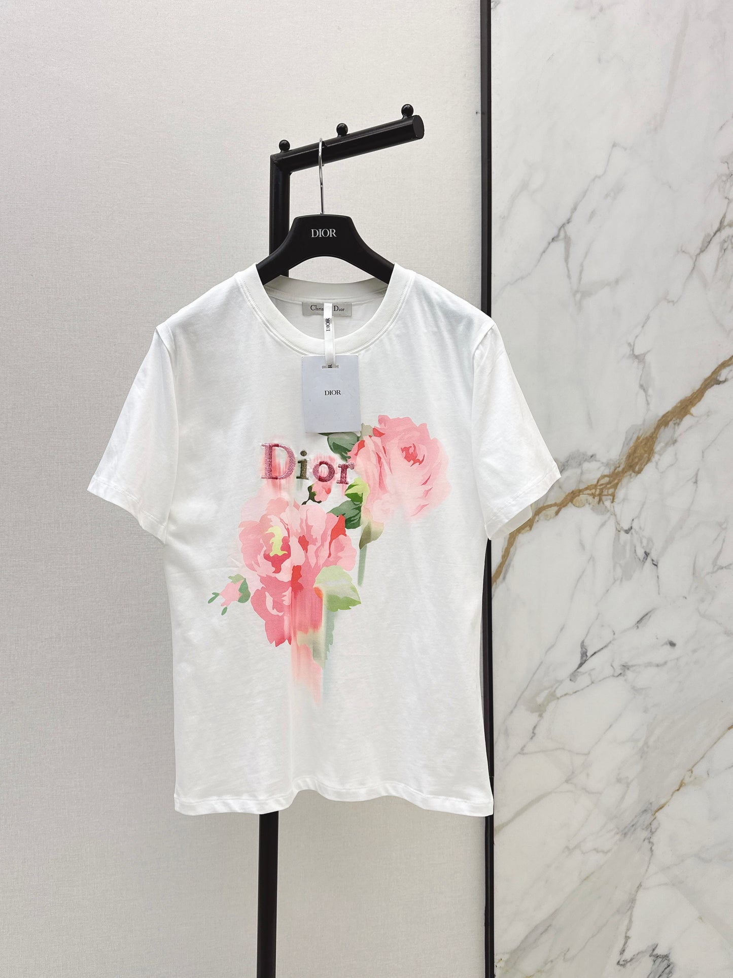 26ss Floral Pattern Printed T-Shirt