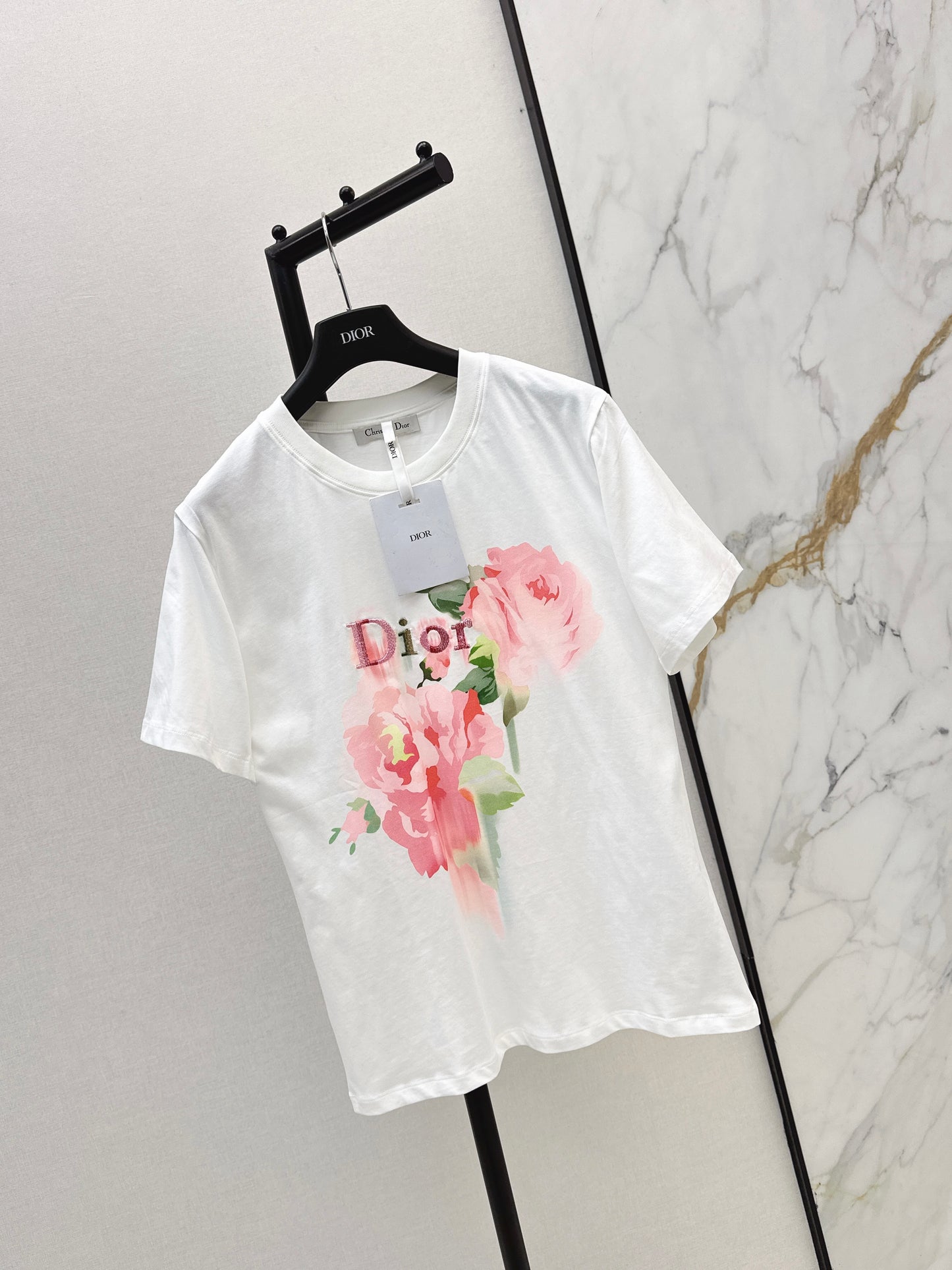 26ss Floral Pattern Printed T-Shirt