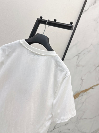 26ss Floral Pattern Printed T-Shirt