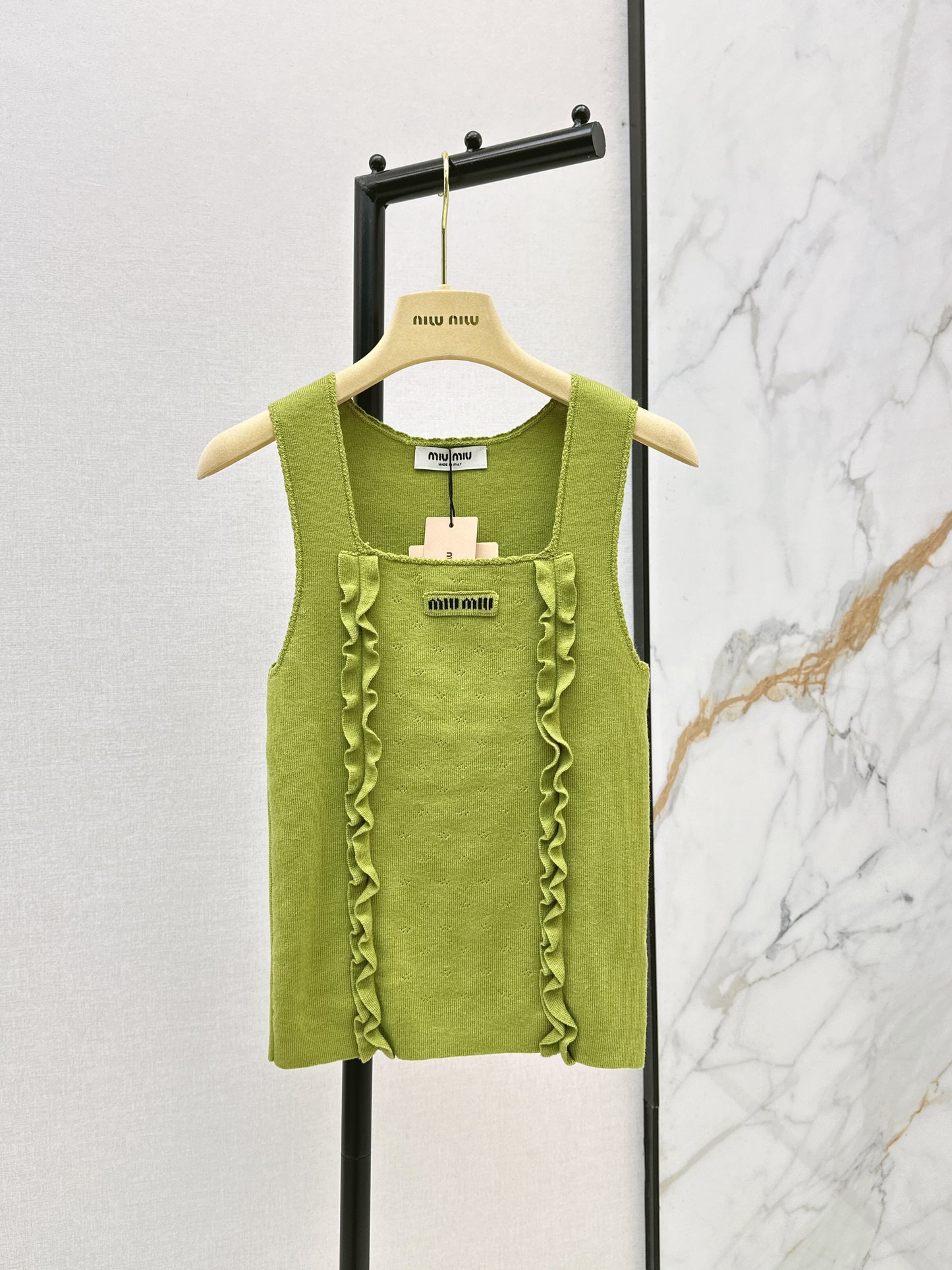 26ss Logo Decorative Ruffled Edge Vest