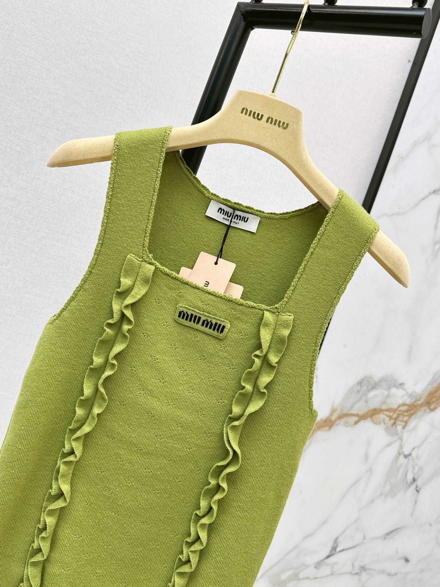 26ss Logo Decorative Ruffled Edge Vest
