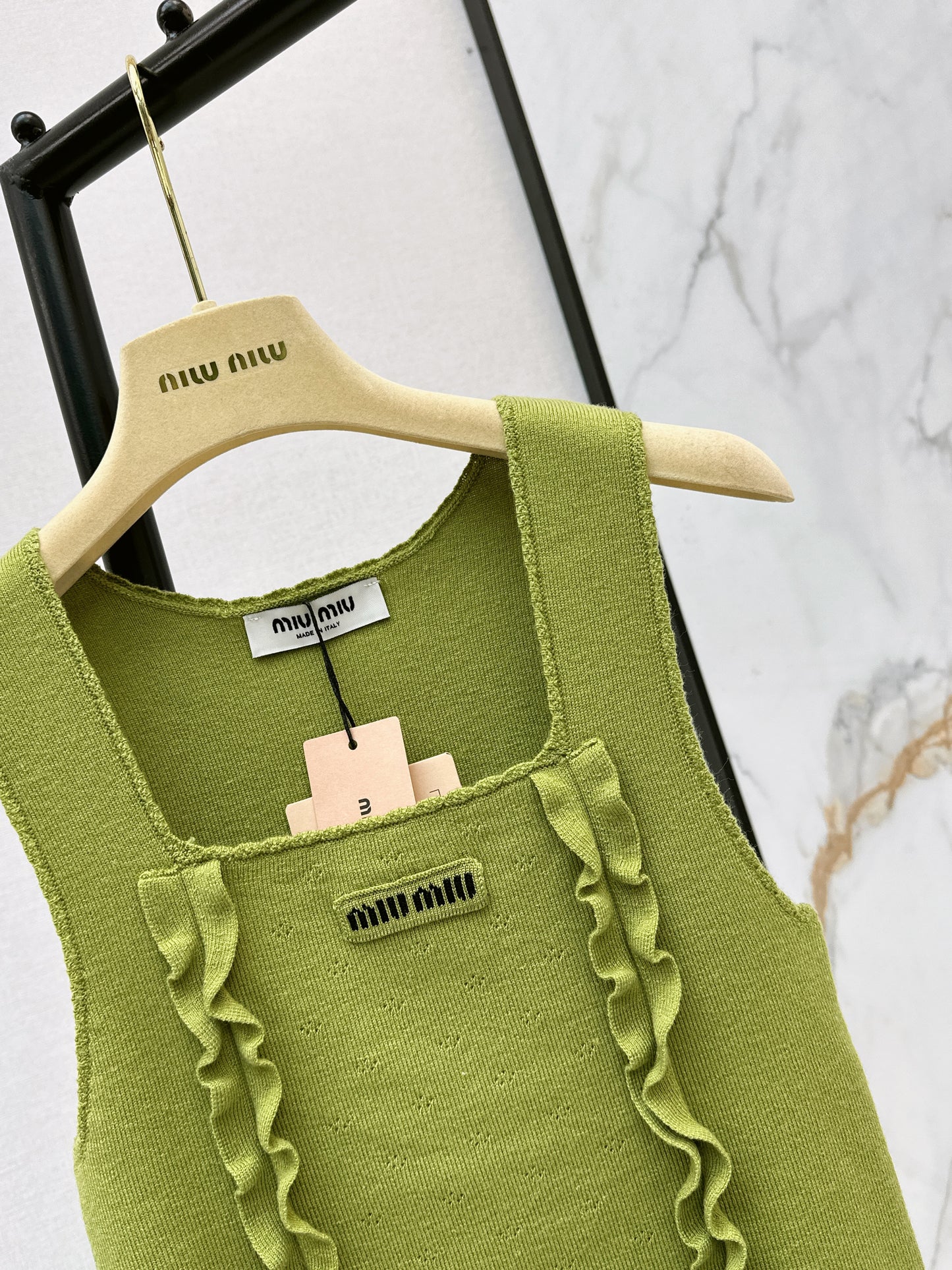 26ss Logo Decorative Ruffled Edge Vest