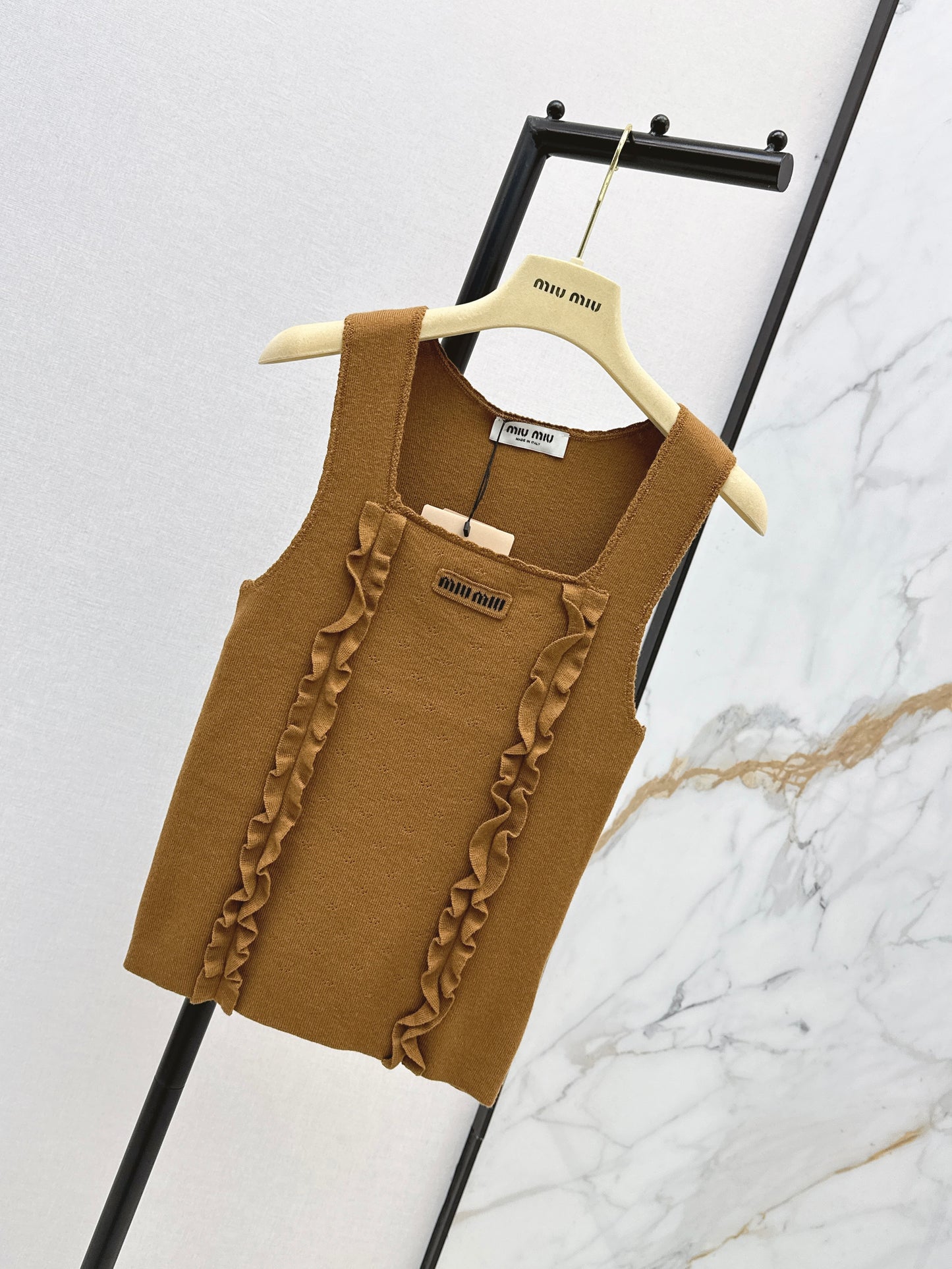 26ss Logo Decorative Ruffled Edge Vest