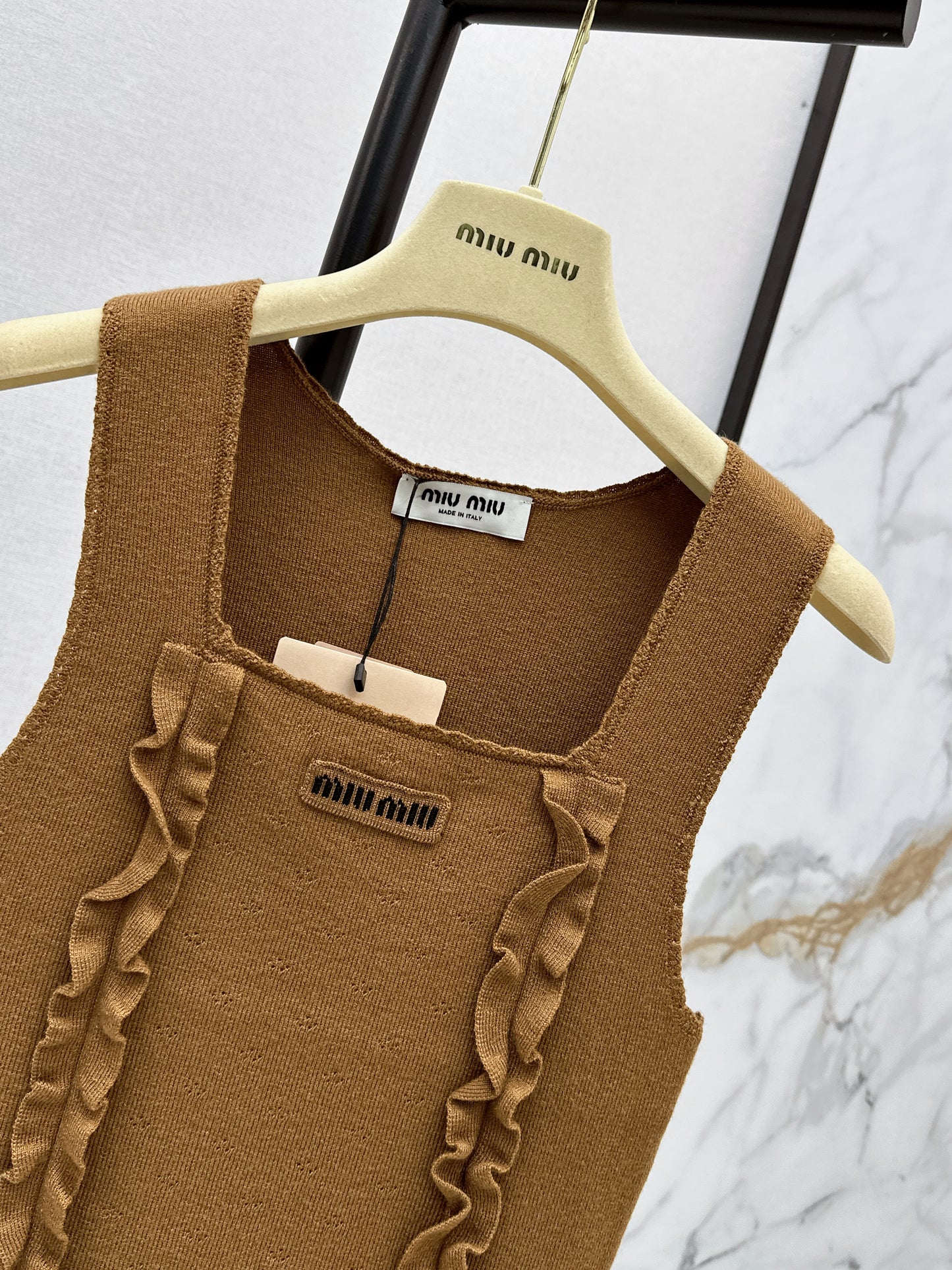26ss Logo Decorative Ruffled Edge Vest