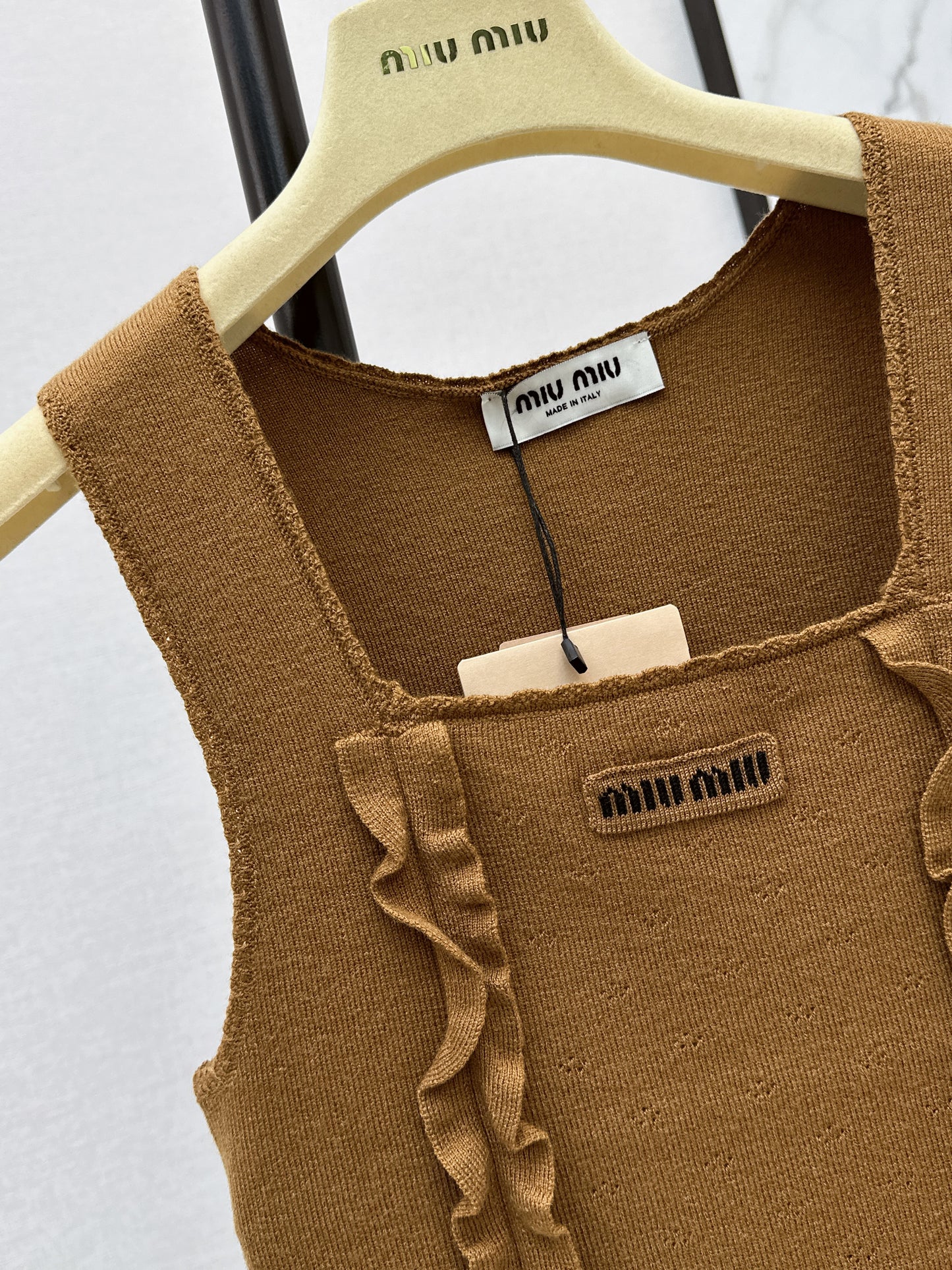 26ss Logo Decorative Ruffled Edge Vest
